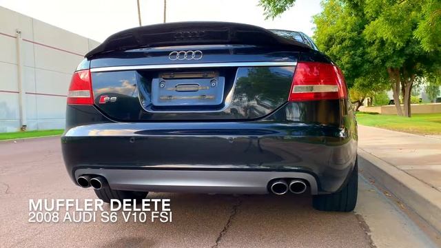 Audi S6 Muffler Delete BEFORE & AFTER смотреть онлайн