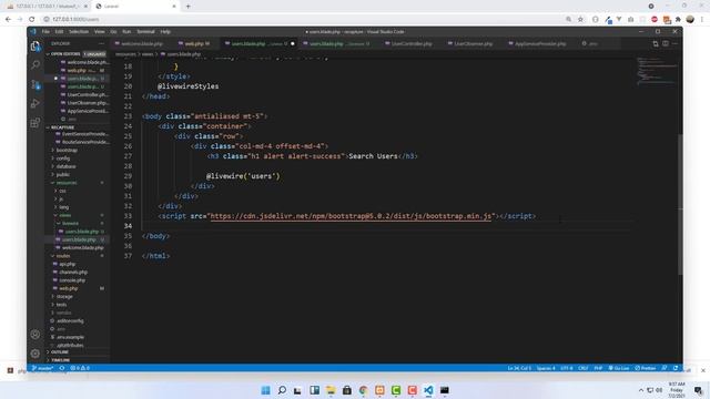Laravel Livewire Live Search