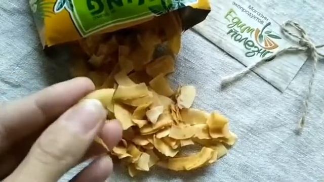 кокосовые чипсы с манго
