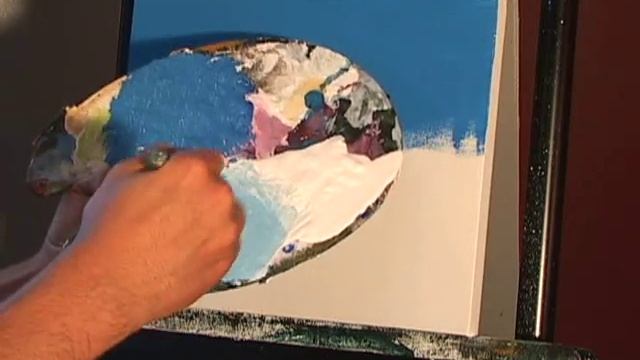 Blending a blue sky. Follow up to Week 1 online painting lessons. www.timgagnon.com смотреть онлайн