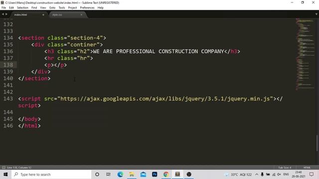 Complete Responsive Construction Website Design Using HTML - CSS - JAVASCRIPT || Step By Step смотреть онлайн