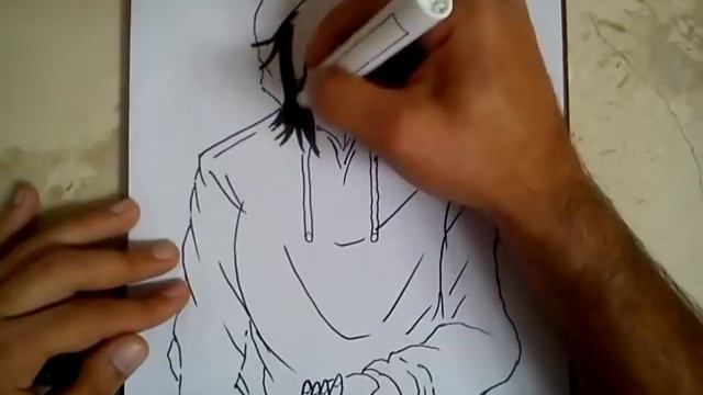 COMO DIBUJAR A JEFF THE KILLER / how to draw jeff the killer смотреть онлайн