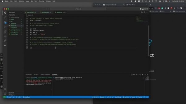 Deploy vite react project on github pages for free