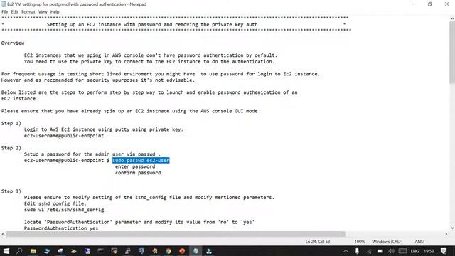 74 -Spin up an EC2 with user & password for PostgreSQL deployment смотреть онлайн