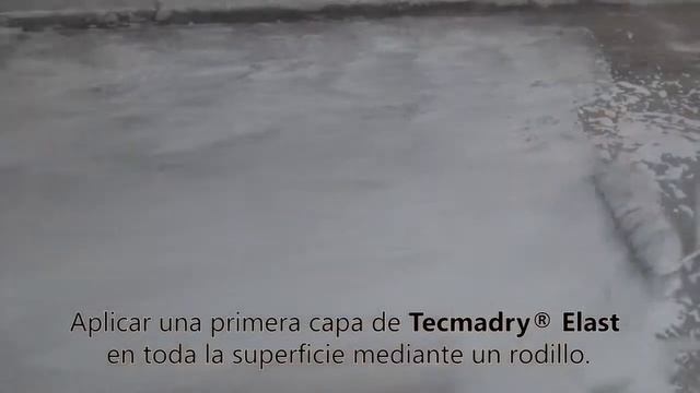 Tecmadry Elast, Aplicación Del Producto En Obra.