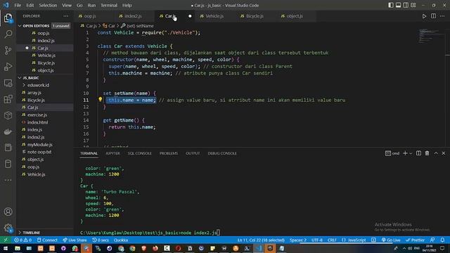 10.Code With Dimas - OOP Review Modular Setter Getter and private and public property and method смотреть онлайн