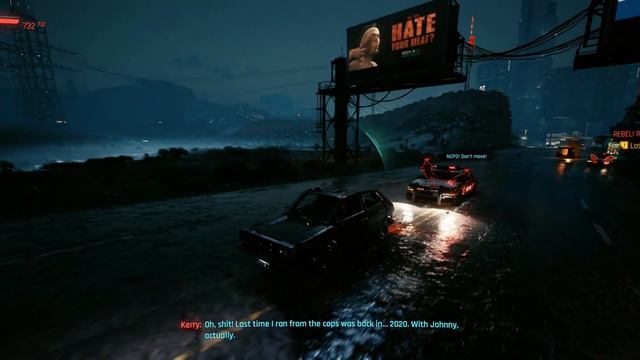 There's an actual police pursuit in Cyberpunk... kind of... смотреть онлайн