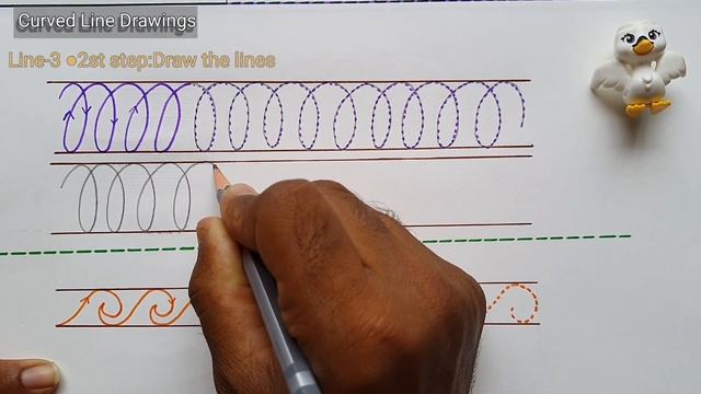 Drawing Class | Pencil Sketch | LKG | UKG | Curved Lines Drawing | Spider Sketch | Chicken Sketch смотреть онлайн