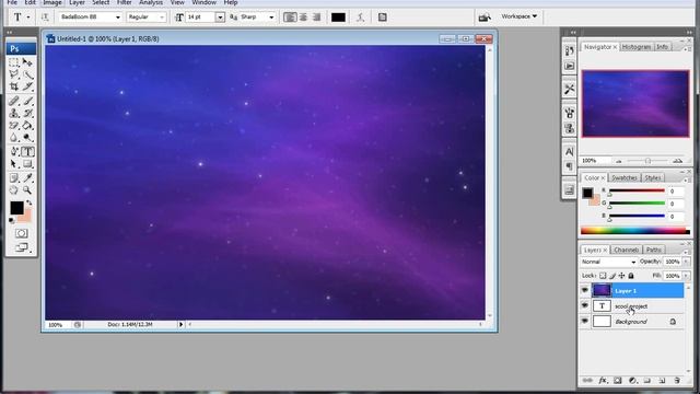 Belajar Photoshop Dengan Menggunakan DropShadow,Stroke,Dll смотреть онлайн