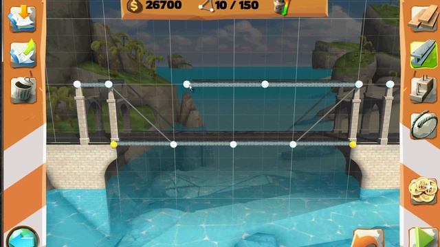 Bridge Constructor Playground прохождение, 7 уровень смотреть онлайн