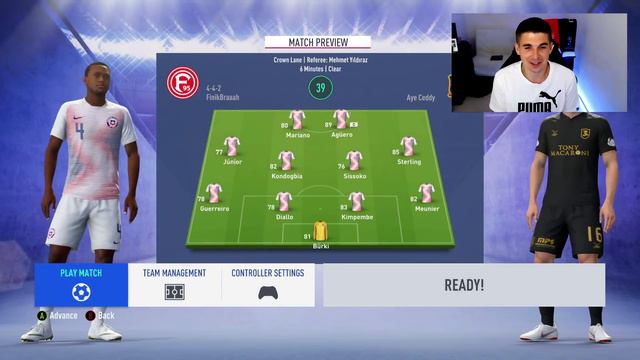 ПЕРВЫЙ СОСТАВ ЗА 5 МИНУТ В FIFA 19: АГУЭРО смотреть онлайн