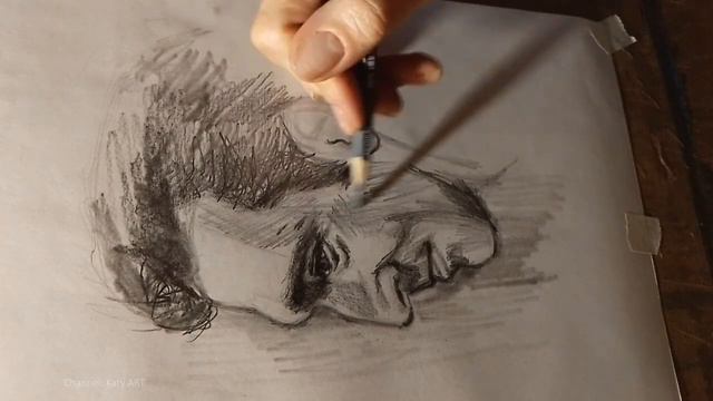РИСУЮ СКЕТЧ портрет КАРАНДАШОМ | Венсан Кассель - Vincent Cassel смотреть онлайн