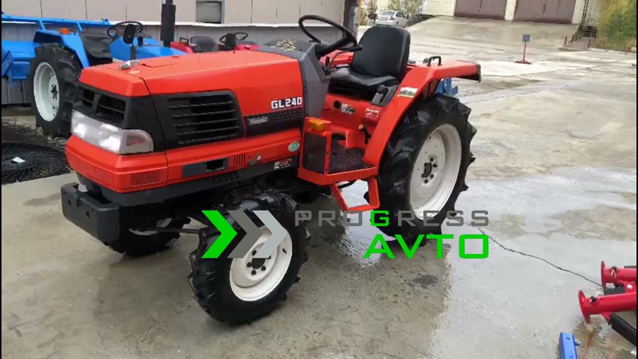 Минитрактор KUBOTA GL240 Якутск без фрезы колея 102 м клиренс 36 см реверс гидроусилитель руля смотреть онлайн