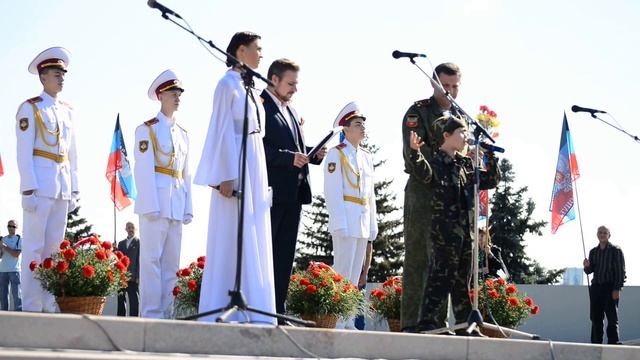 2015-09-08 Захарченко Александр, Ангелина - стих День освобождения Донбасса смотреть онлайн