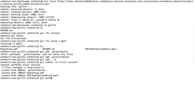 Git LFS integration with Oracle Visual Builder Studio смотреть онлайн