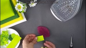 Ромашки из фоамирана без молдов и выкроек / ромашка своими руками!!!