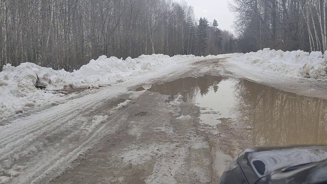 Участок дороги-9км на село Гарь, Высокогорский район, РТ, РФ, 22.03.2023года. смотреть онлайн