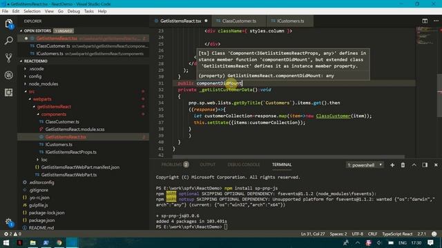 SharePoint Framework : Fetch items from sharepoint list using React Framework смотреть онлайн