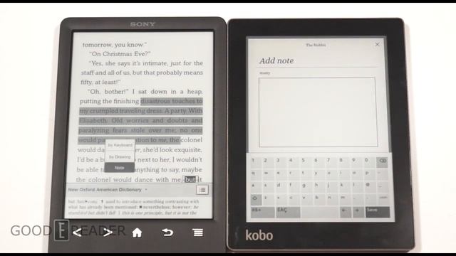 Sony PRS-T3 vs Kobo Aura 6" смотреть онлайн