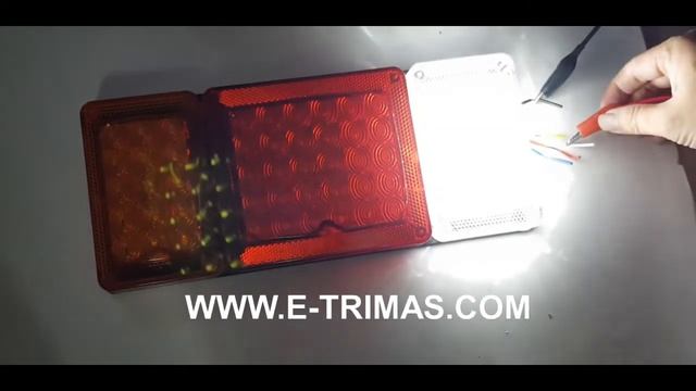 24V LED Nissan UD Volvo Hino Truck Trailer Rear Tail Signal Light Brake Flash Lamp смотреть онлайн
