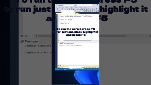 T SQL Create logins and Create users for your logins #beginner #sql #sqlquery #sqlserver #sqltips смотреть онлайн
