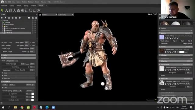 Рендер в Marmoset Toolbag // Демо-занятие курса «3D-моделирование игр с нуля» смотреть онлайн