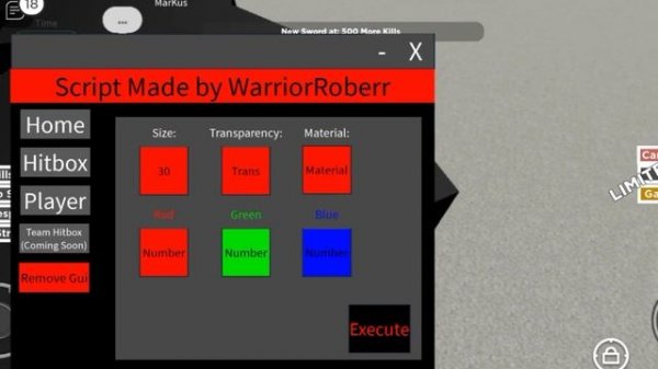 New Hitbox Gui Script | arceus x roblox scripts