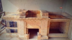 Кладка кирпичного барбекю с печью под казан в беседке (пошагово) своими руками