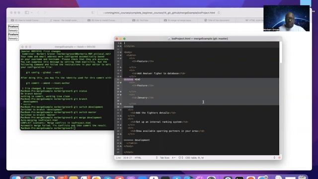 Junior iOS Developer Course - Solving Merge Conflicts смотреть онлайн