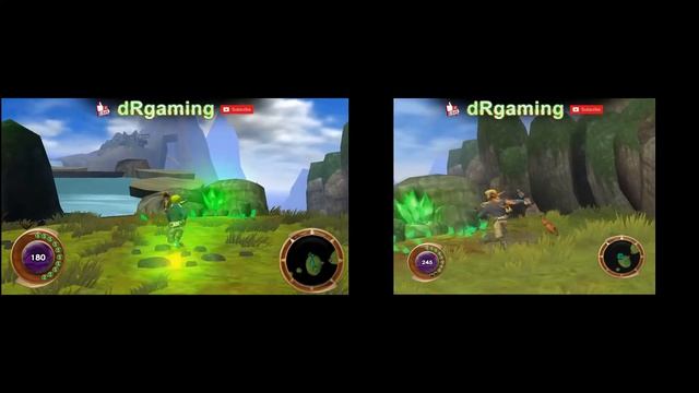 Jak And Daxter The Lost Frontier PSP vs PS2 Comparison смотреть онлайн