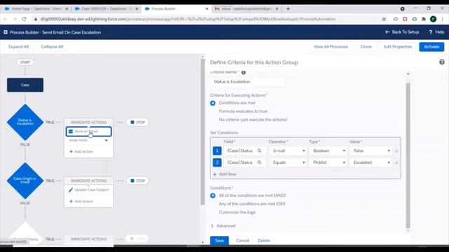 Process Builder in Salesforce : Adding Multiple Criteria Nodes to Processes | Manage Criteria Order смотреть онлайн