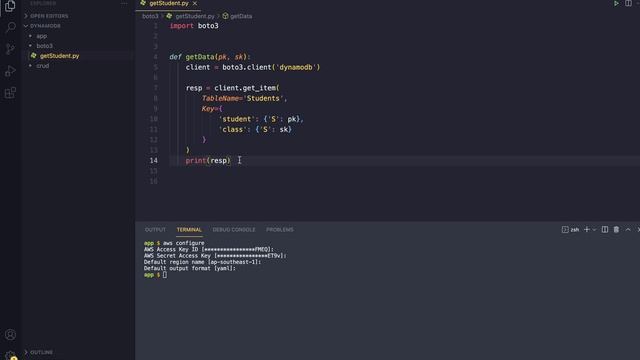 201 Lấy Dữ Liệu Từ Amazon DynamoDB dùng Python Boto3 P1 | GET ITEM hands on смотреть онлайн