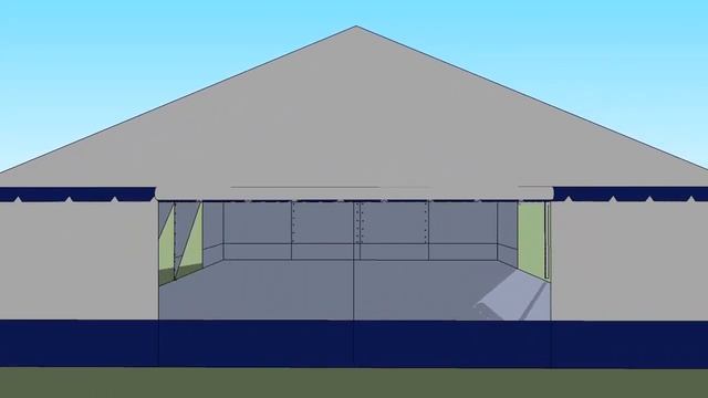 Павильон 10 X 15 полу открытый