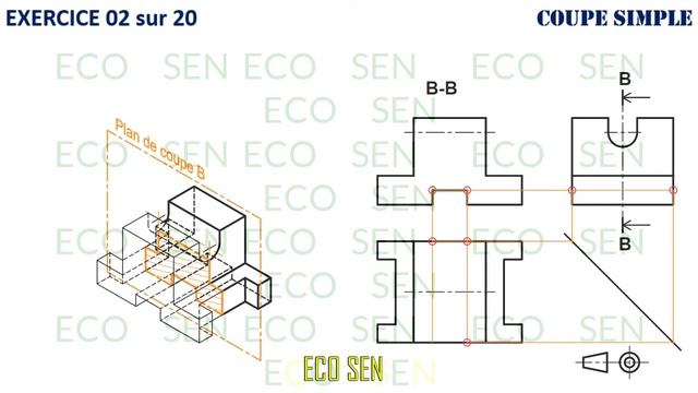 Coupe simple : Exercice 02 sur 20 смотреть онлайн