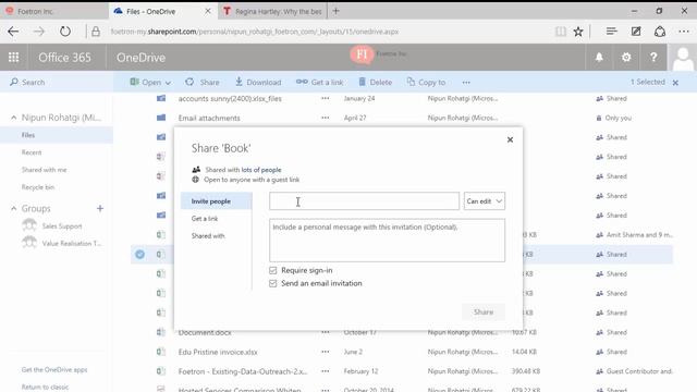 How to share an Excel/Word/PowerPoint File on One Drive? смотреть онлайн