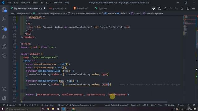 Kurs Vue 3 odc. 14 - Eventy, czyli rodzaje zdarzeń i modyfikatory do nich смотреть онлайн