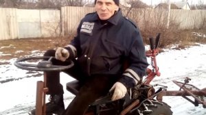 Передний адаптер мотоблока, испытание в работе