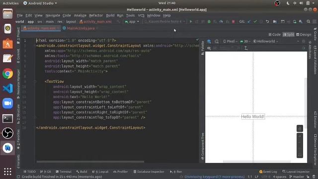 Hello World Application in Android Studio | How to activate the USB debugging in Android смотреть онлайн