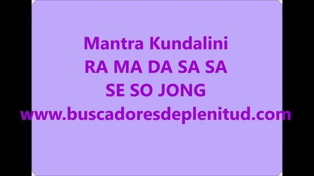 Mantra Kundalini - RA MA DA SA SA SE SO JONG смотреть онлайн