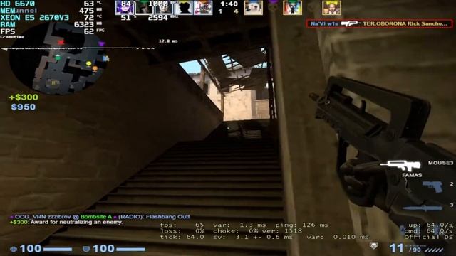 CS:GO : HD 6670 + XEON E5 2670 V3 смотреть онлайн