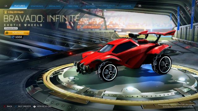 ROCKET LEAGUE ITEM SHOP - *TITANIUM WHITE* Bravado Infinite Exotic Wheels - 09.05.21 смотреть онлайн