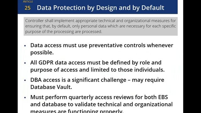 GDPR Compliance and the Oracle E Business Suite Revisited смотреть онлайн