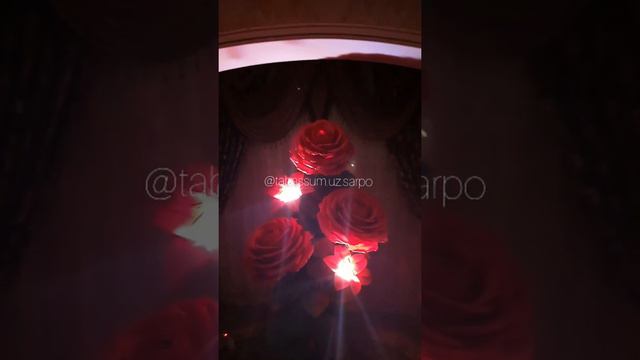 Изолондан ясалган гулдаста🔥🔥🌹 Буйи 200см атиргул диаметри 55см-58см 🤩#гулясаш #кулмехнати #совгалар смотреть онлайн