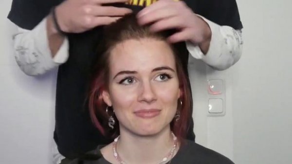 Women with Long Black Hair to Buzzcut by a Man !!!