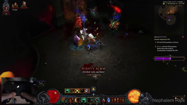Diablo 3 - Greater Rift Steam Controller (off screen) смотреть онлайн