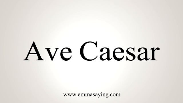 How To Say Ave Caesar смотреть онлайн