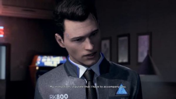 Connor spills Hank's drink | Detroit: Become Human