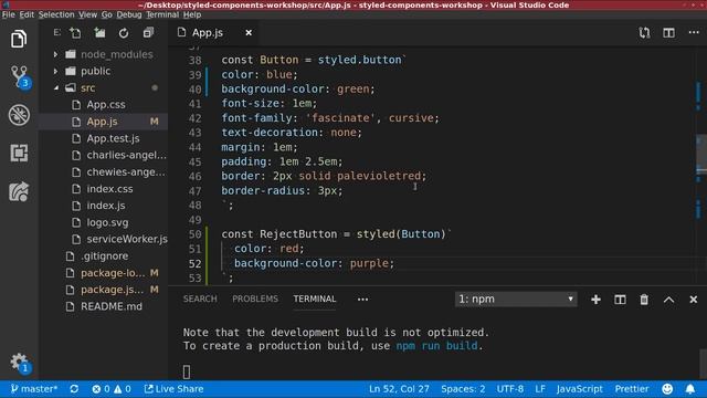Design Workshop - Styled Components (By Student Anais) смотреть онлайн