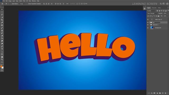 How to Make 3D Text in Photoshop Tutorial смотреть онлайн