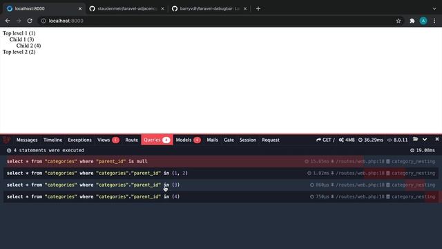 Quick and Easy Nested Categories in Laravel смотреть онлайн